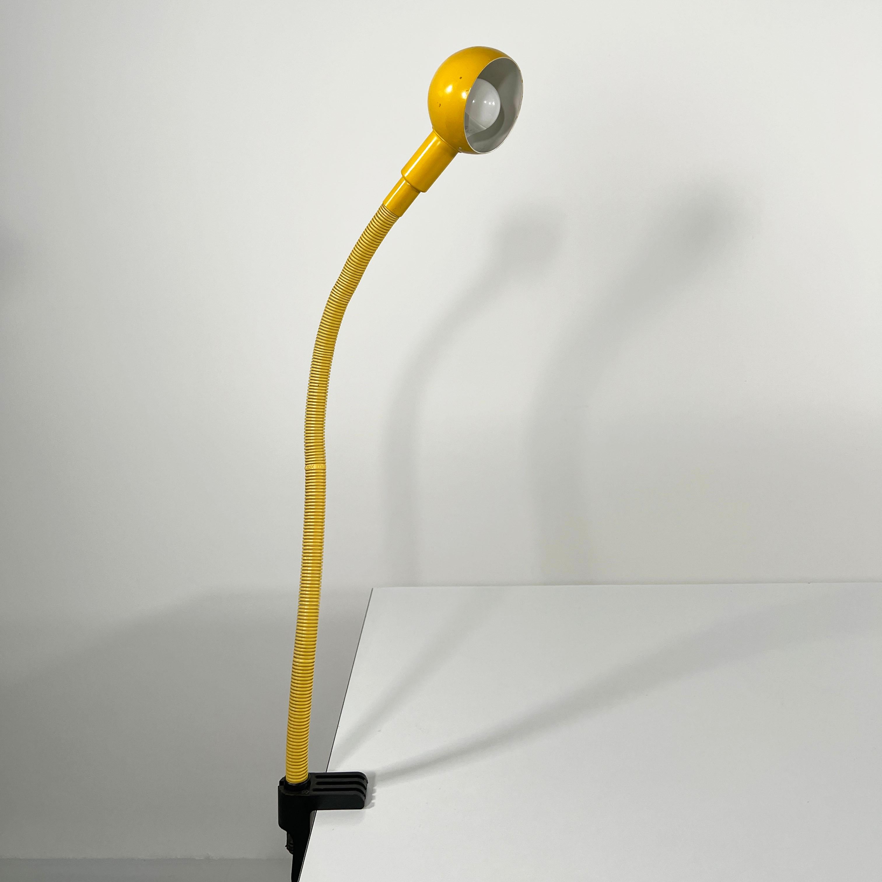 Late 20th Century Yellow Hebi Desk Lamp by Isao Hosoe for Valenti, 1970s