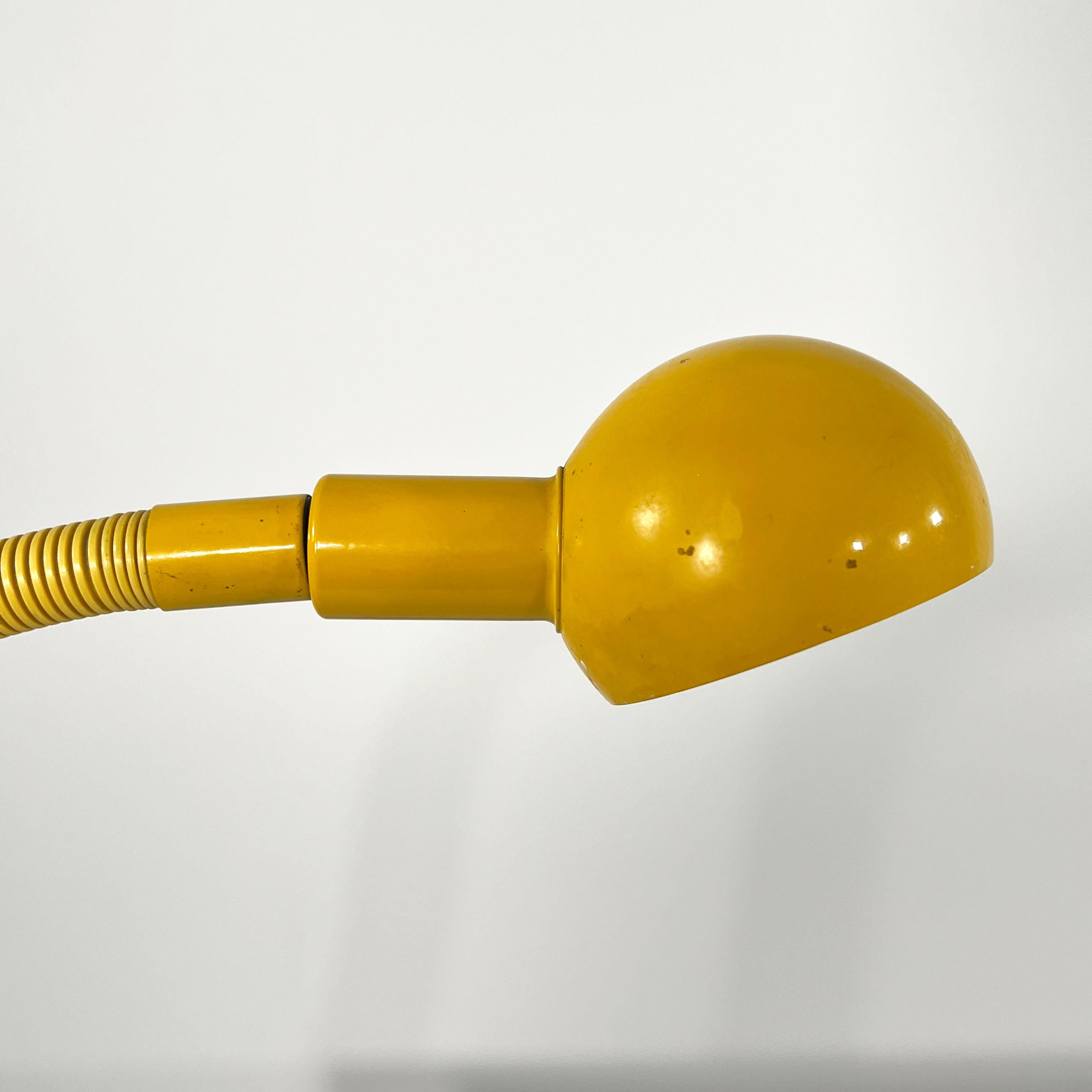 Yellow Hebi Desk Lamp by Isao Hosoe for Valenti, 1970s 2