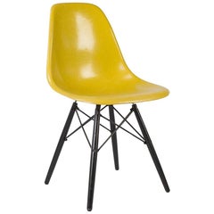 Yellow Herman Miller Eames DSW Dining Chair