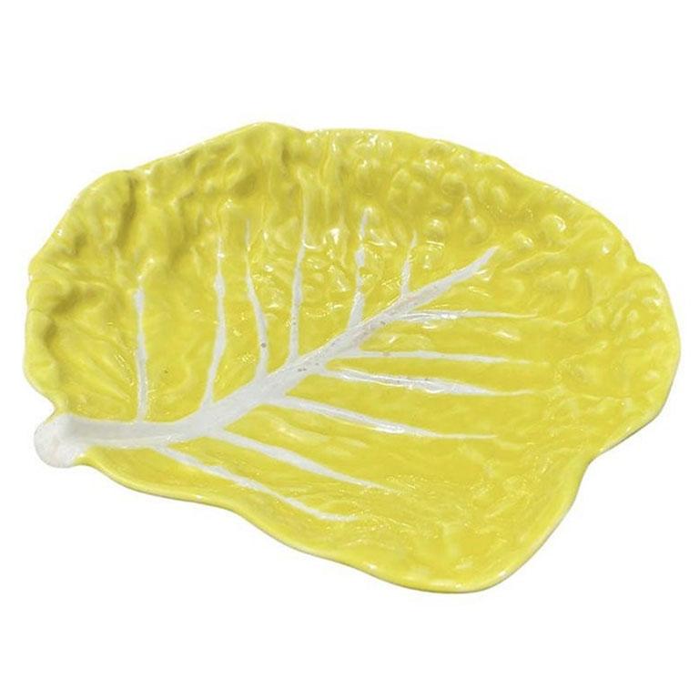 Plato Auxiliar de Cerámica Amarillo Hollywood Regency - Secla Portugal Regencia de Hollywood en venta