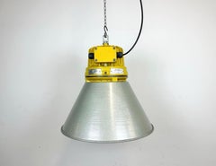 Yellow Industrial Explosion Proof Lamp with Aluminium Shade, 1990s