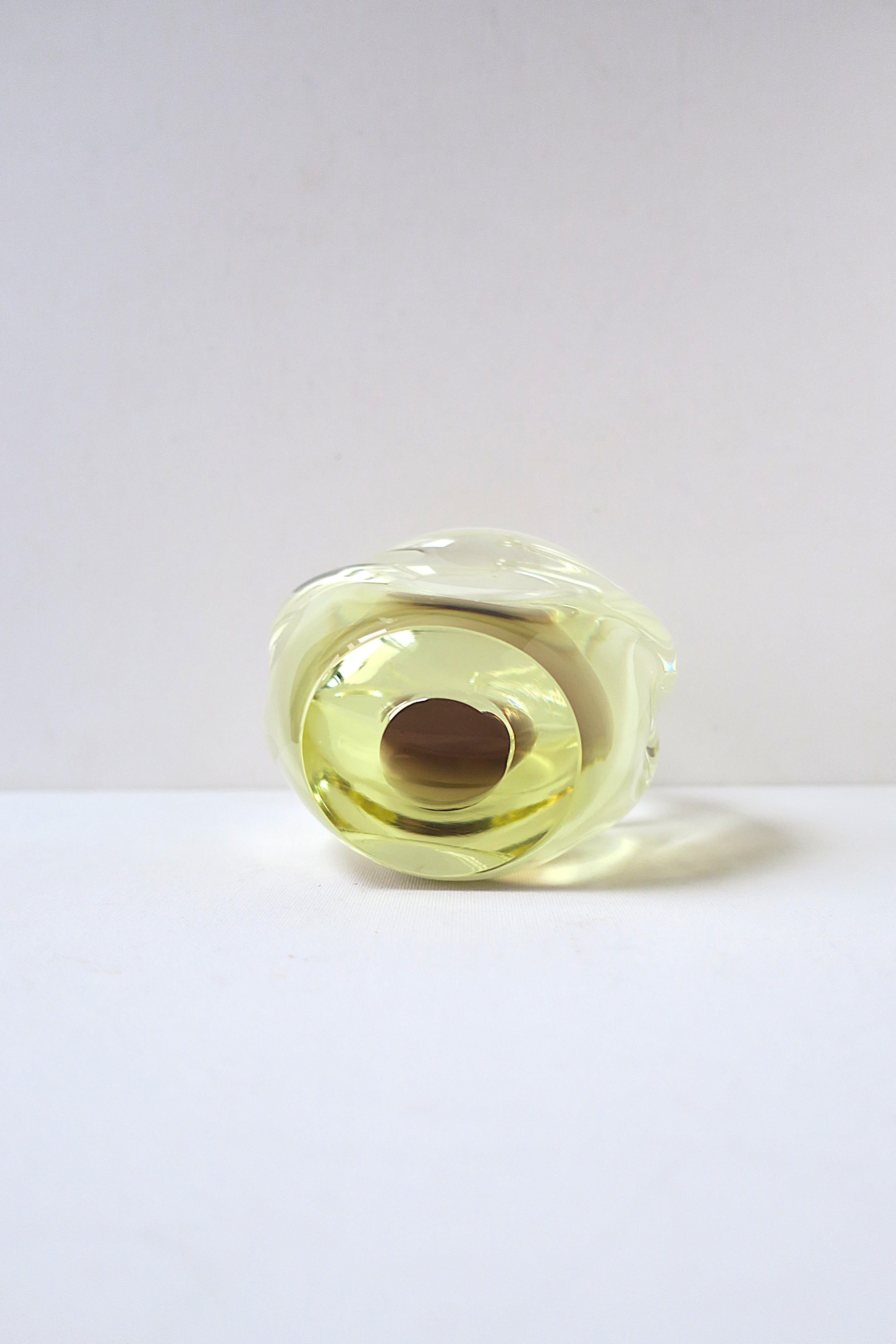 Bol italien de Murano jaune en vente 2
