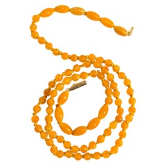 Yellow Jade Necklace Certified Untreated