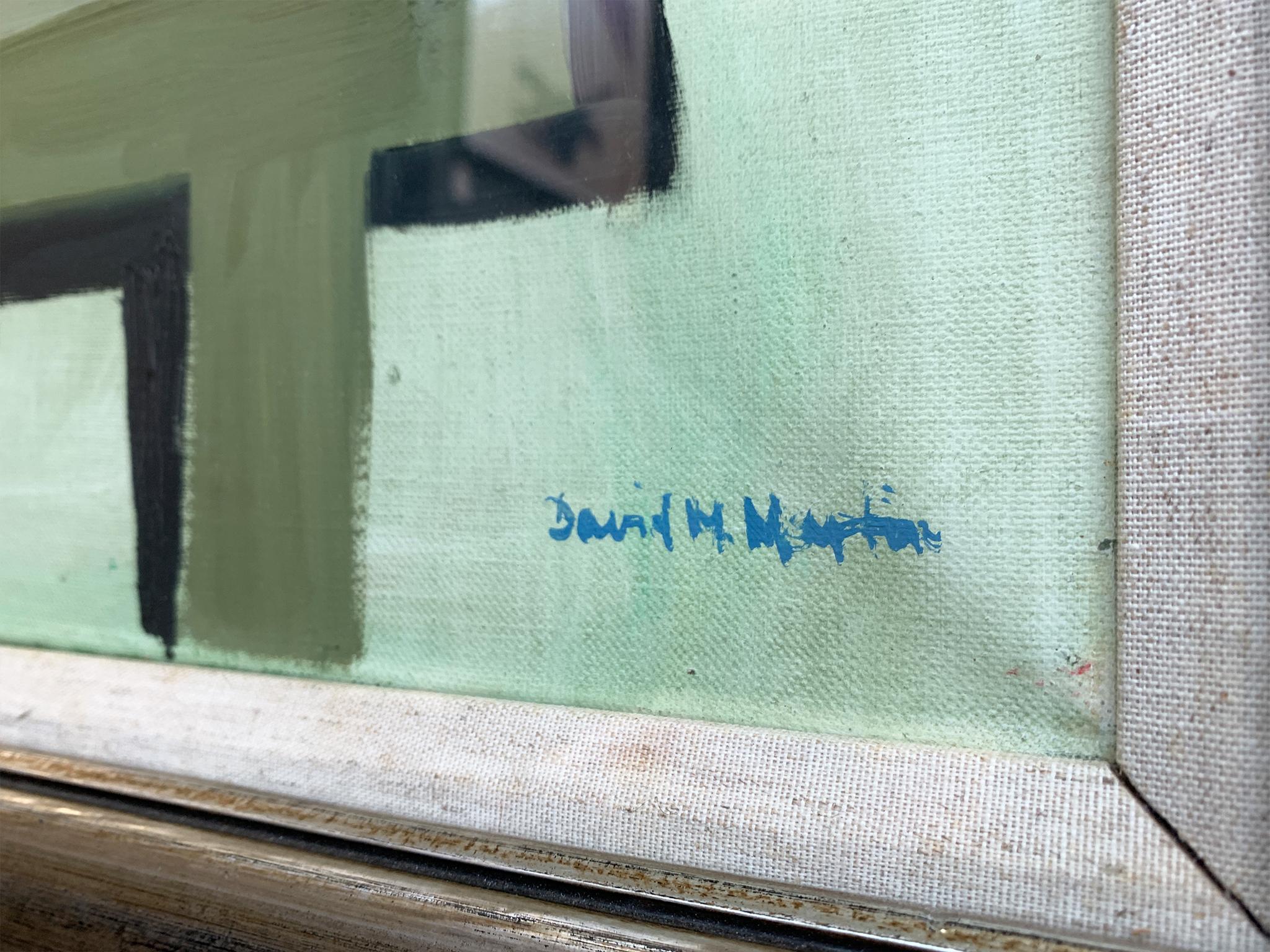 „Gelber Krug und Birnen“, Stilllebengemälde von David McLeod Martin im Angebot 1