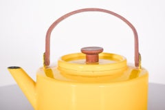 Yellow kettle, Michael Lax, Copco in Enamel and Teak