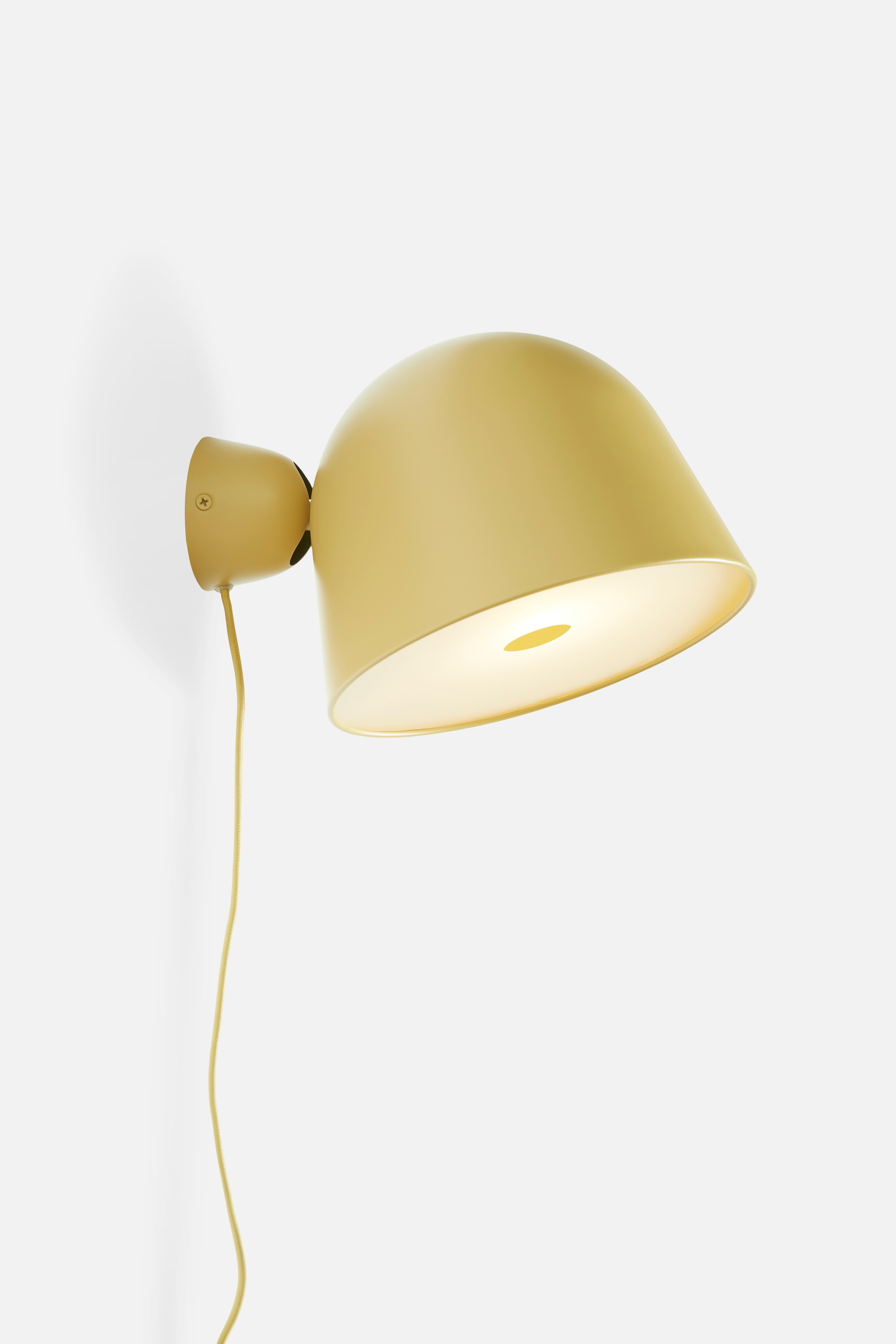 Post-Modern Yellow Kuppi Wall Lamp by Mika Tolvanen For Sale