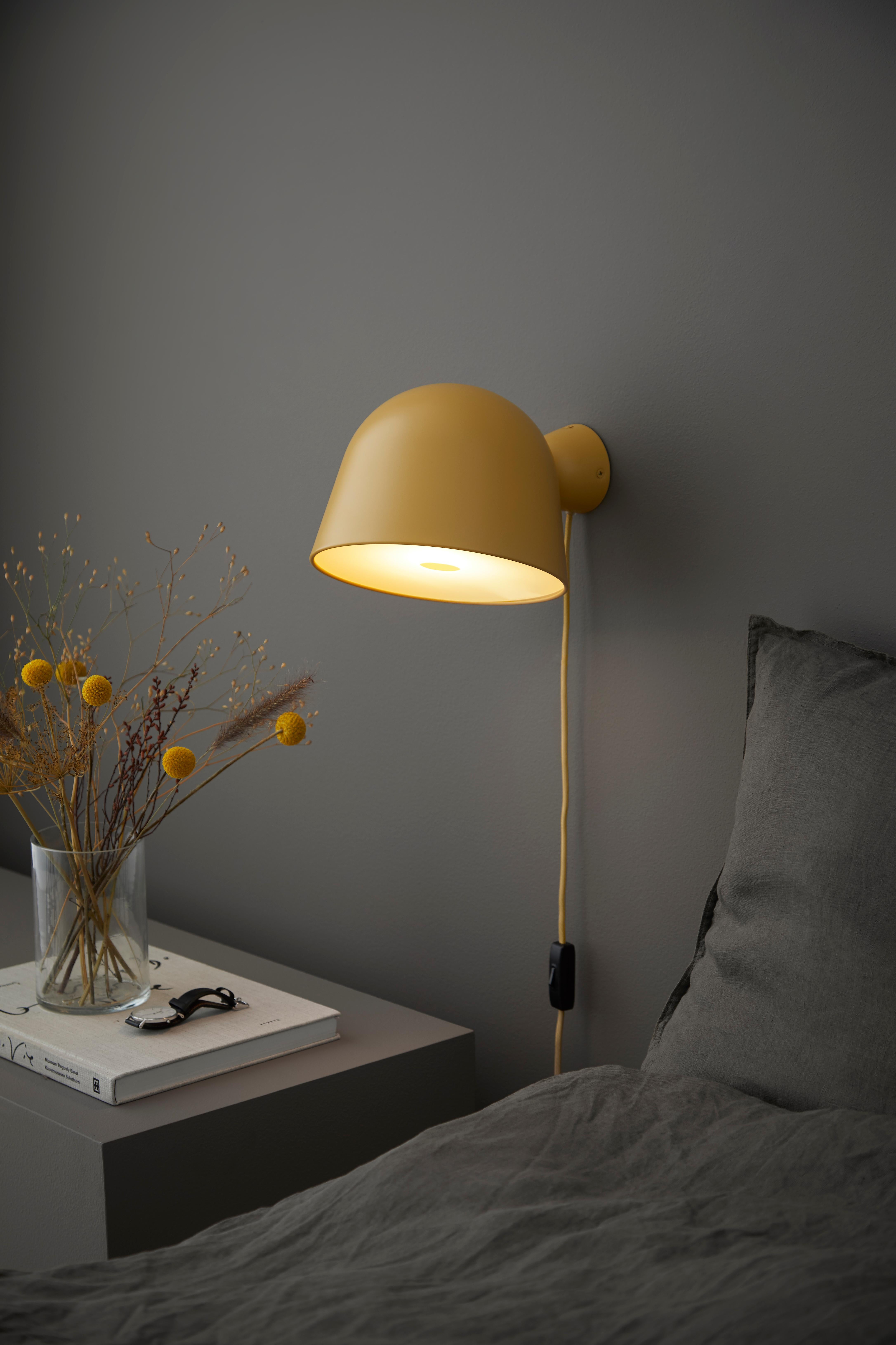 Yellow Kuppi Wall Lamp by Mika Tolvanen In New Condition For Sale In Geneve, CH