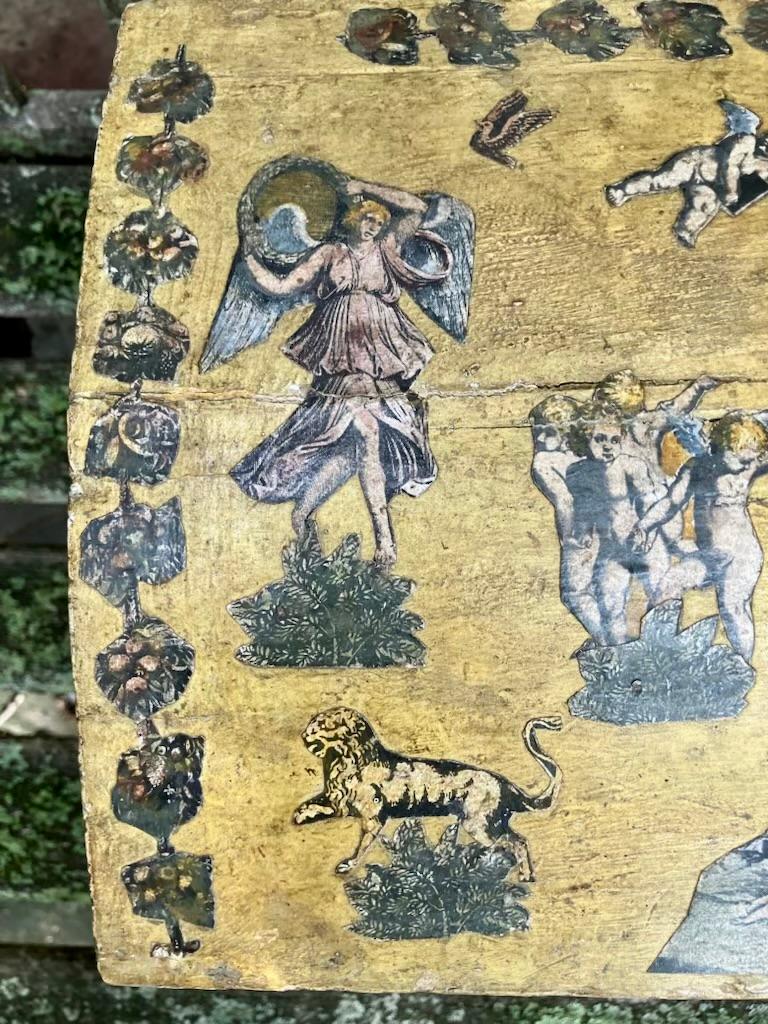 Boîte à ange Lacca Povera jaune en vente 9
