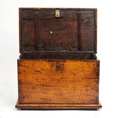 Yellow Lacquer Qing Dynasty Chest, China, 1840s