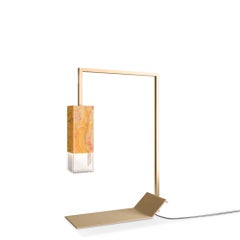 Yellow Marble Table Lamp by Formaminima