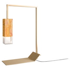 Yellow Marble Table Lamp by Formaminima