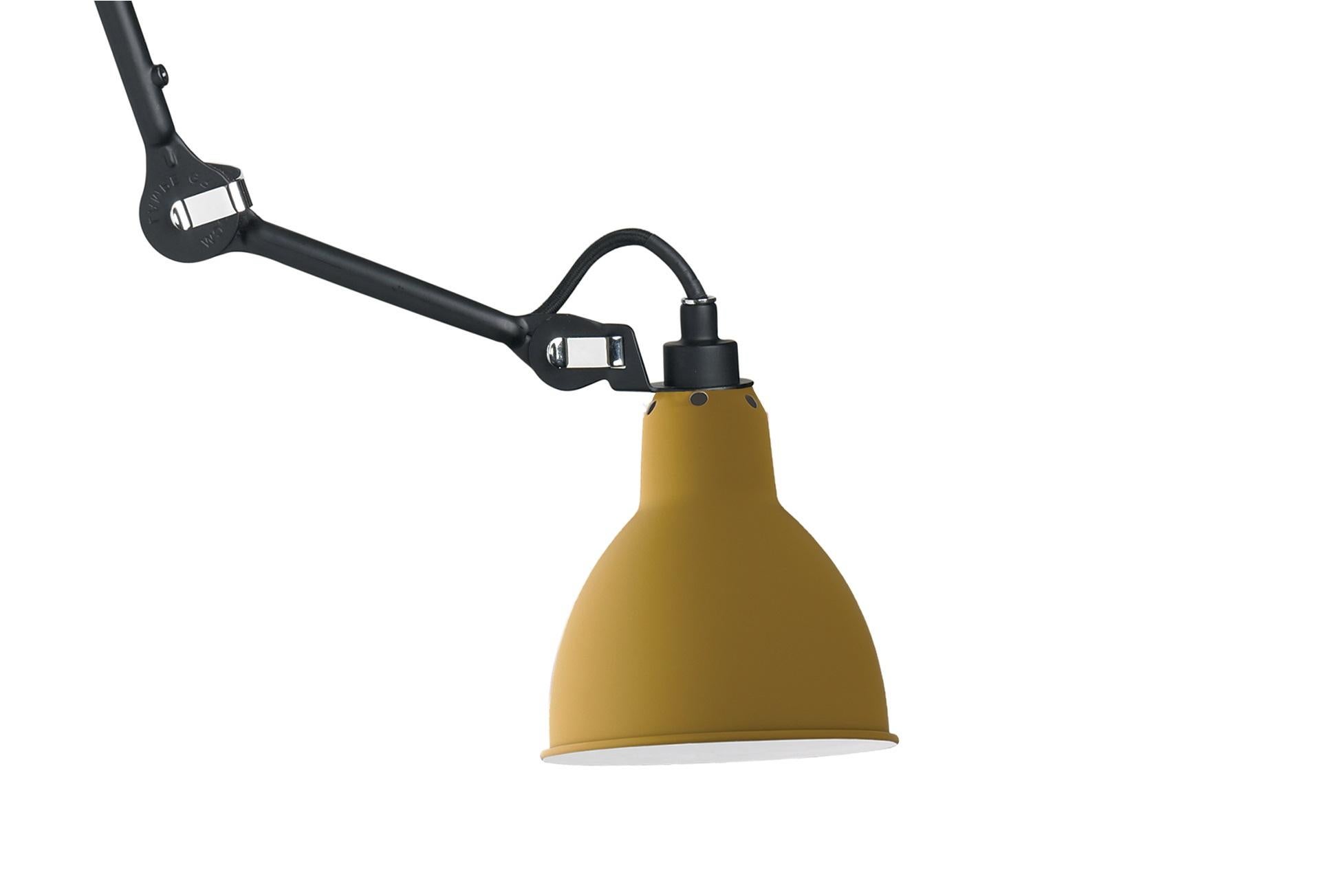 Post-Modern Yellow Lampe Gras N° 302 Ceiling Lamp by Bernard-Albin Gras
