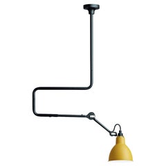 Yellow Lampe Gras N° 312 Ceiling Lamp by Bernard-Albin Gras
