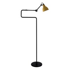 Gelbe Lampe Gras N° 411 Stehleuchte von Bernard-Albin Gras