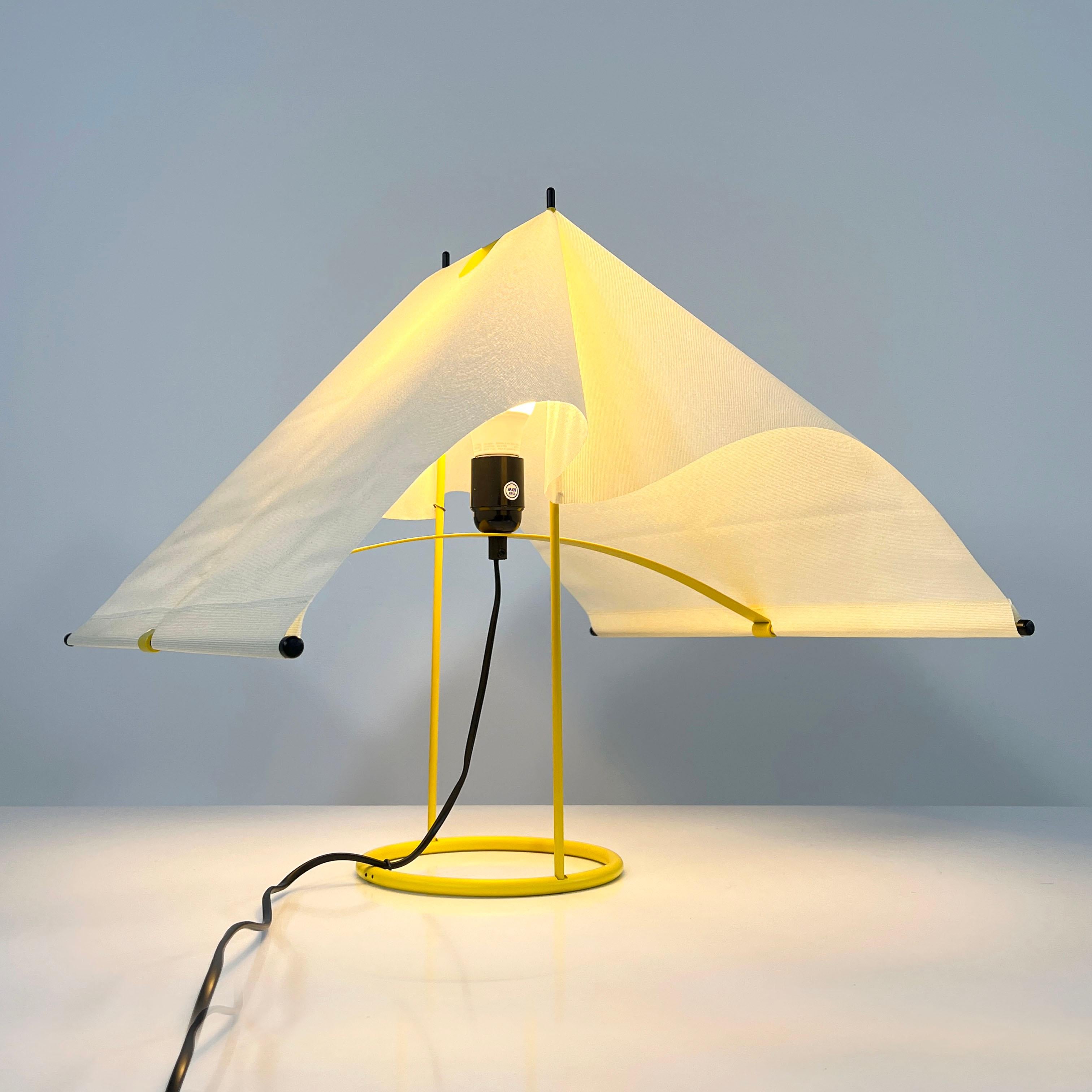 Yellow Le Falene Table Lamp by Piero De Martini for Arteluce, 1980s 3
