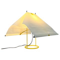 Yellow Le Falene Table Lamp by Piero De Martini for Arteluce, 1980s