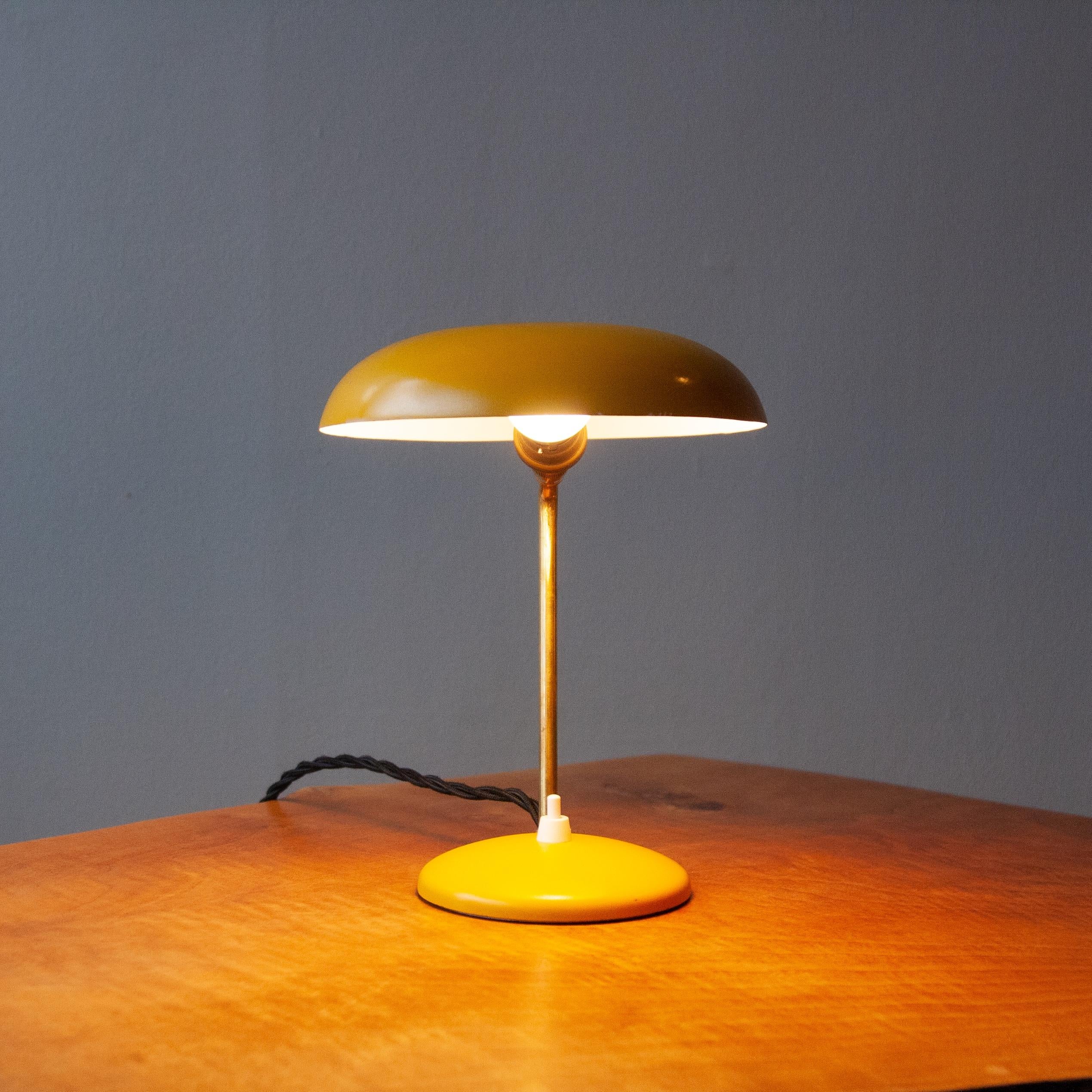 Modern Yellow Library Lamp, France, 1940s.