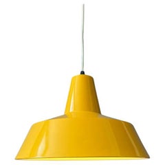 Yellow Louis Poulsen Arbejdspendel Style Industrial Pendant Lamp, 1970s