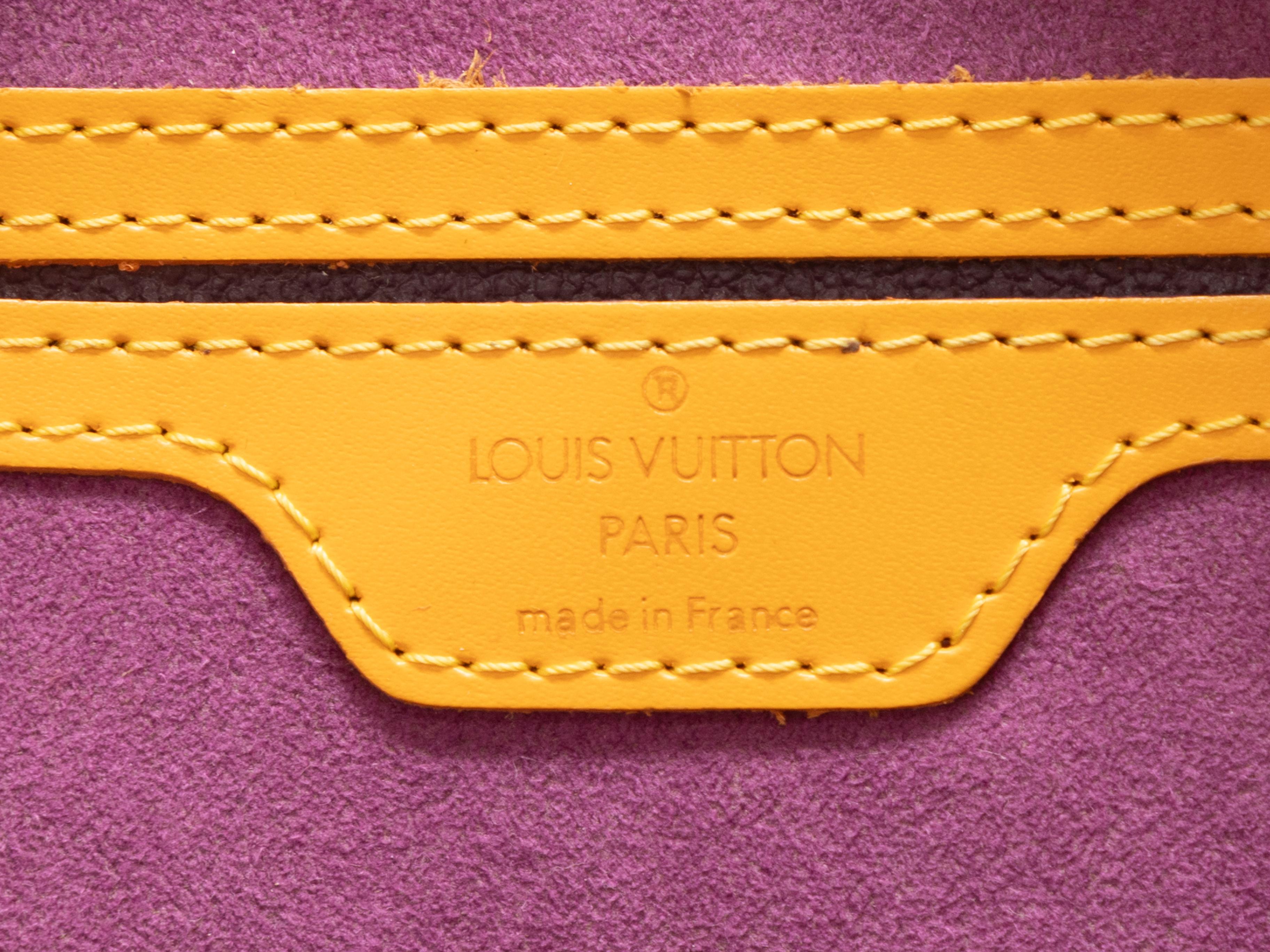 Yellow Louis Vuitton Epi Mabillon Backpack In Good Condition In New York, NY