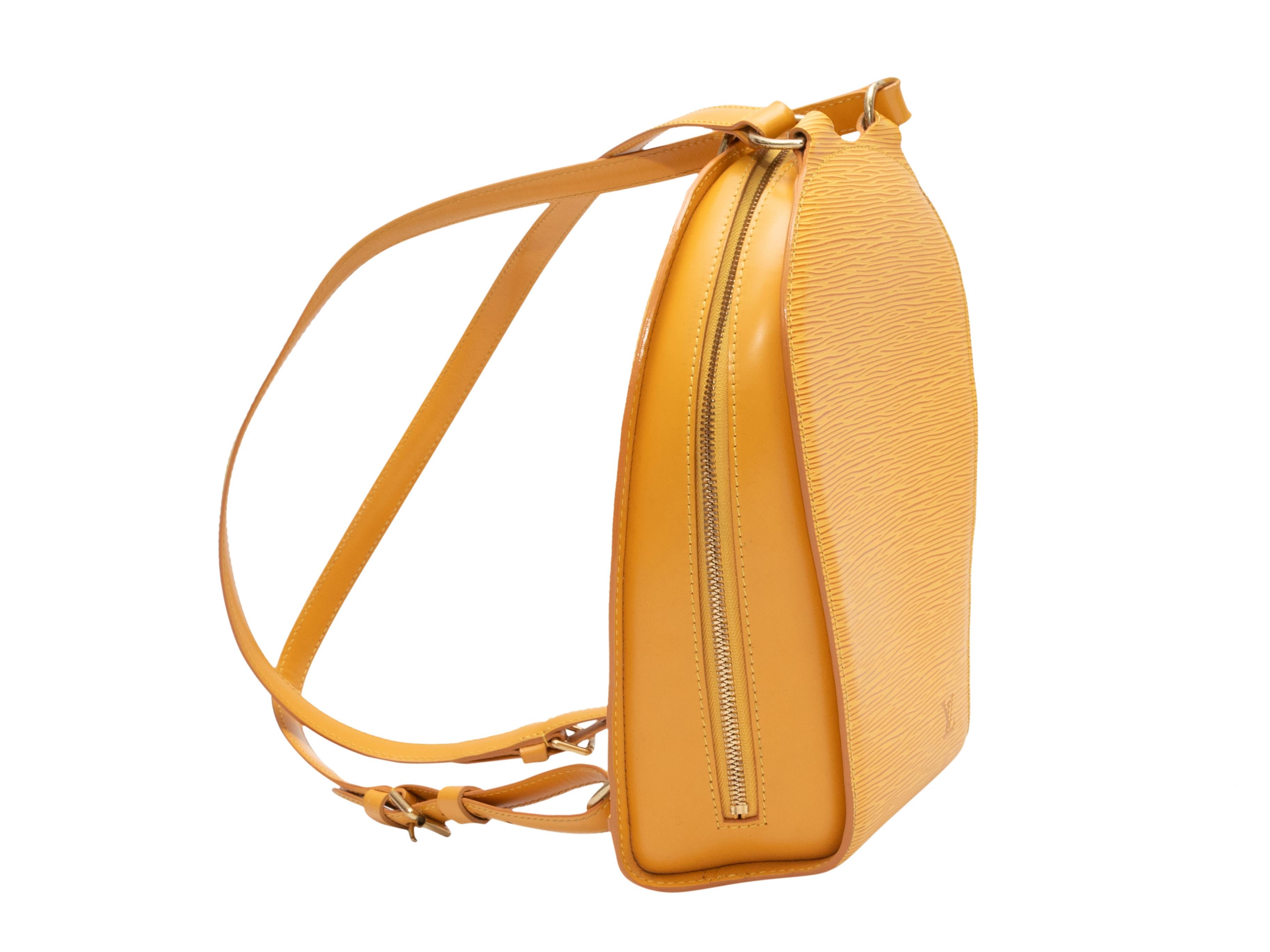 Women's Yellow Louis Vuitton Epi Mabillon Backpack