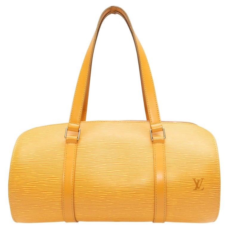 Louis Vuitton Yellow Epi Soufflot Pouch As Is For Sale at 1stDibs