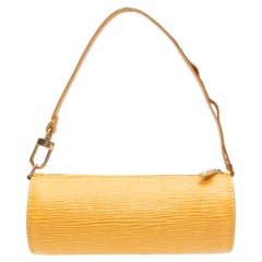 Yellow Louis Vuitton Epi Soufflot Shoulder Bag