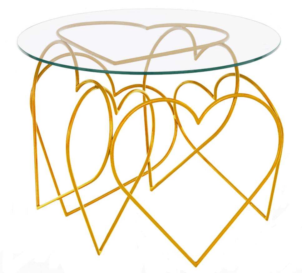 Lovely table by Roberta Rampazzo
Current Production
Dimensions: D 70 x H 52 cm
Materials: steel, paint

The Lovely side table is a special piece, handmade and with an unique design. Its seven hearts were strategically positioned to structure