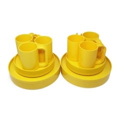 Yellow Massimo Vignelli for Heller Dinnerware - Set of 18