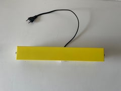 Yellow Metal Adjustable Cover Single Sconce with Switch, 1960s, Germany