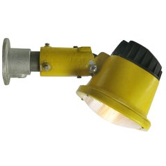 Yellow Metal Airport Runway Clear Glass Sconces Floor Lights