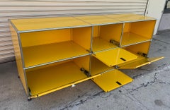 Yellow Metal Credenza by USM Haller