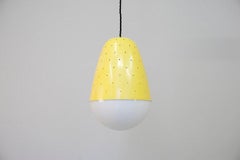 Yellow metal pendant, Gino Sarfatti for Arteluce, 1955