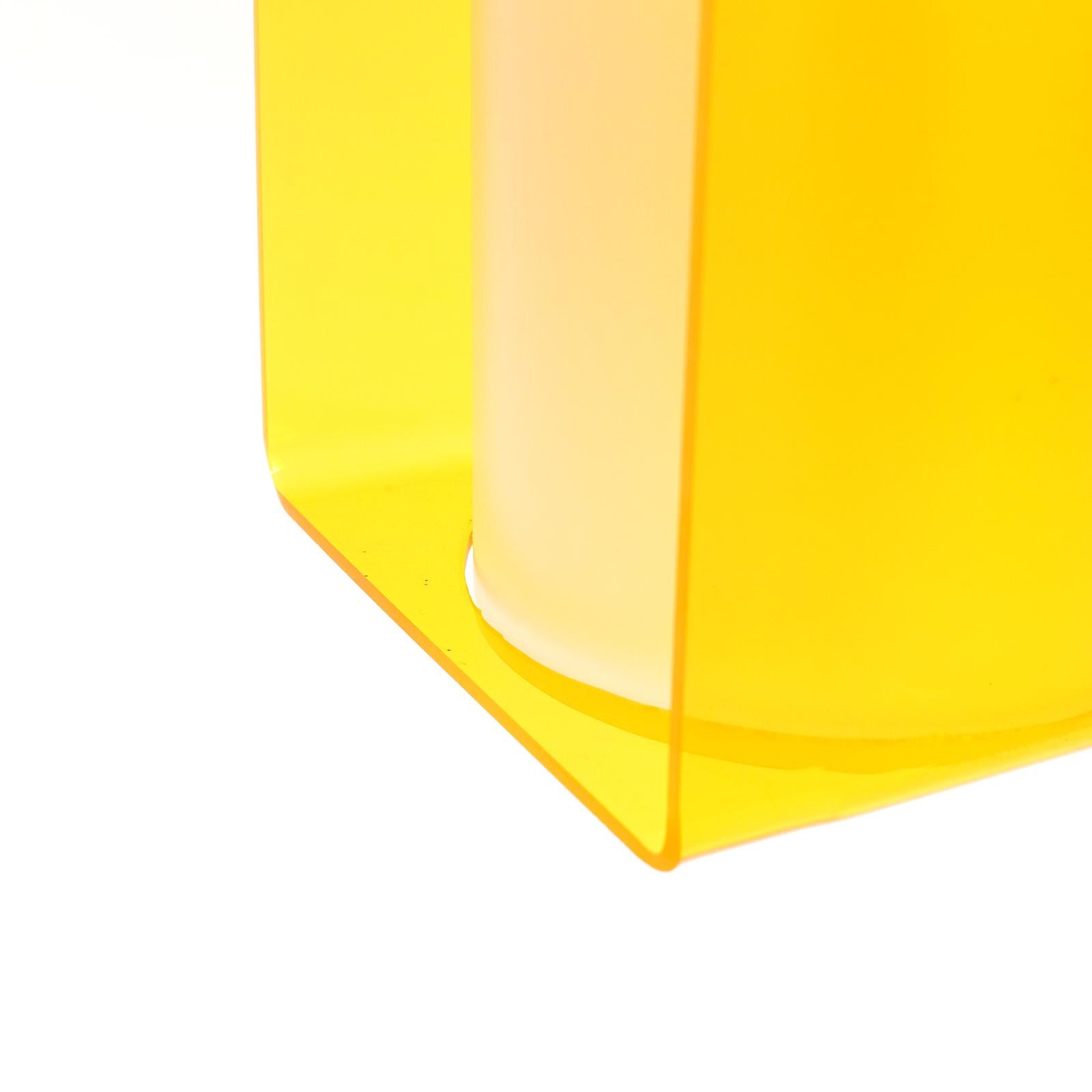 Yellow Midcentury Acrylic Pendant 10