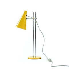 Yellow Midcentury Table Lamp by Josef Hurka for Lidokov, Czechoslovakia, 1960s