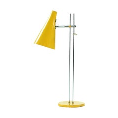 Yellow Midcentury Table Lamp by Josef Hurka for Lidokov, Czechoslovakia, 1960s