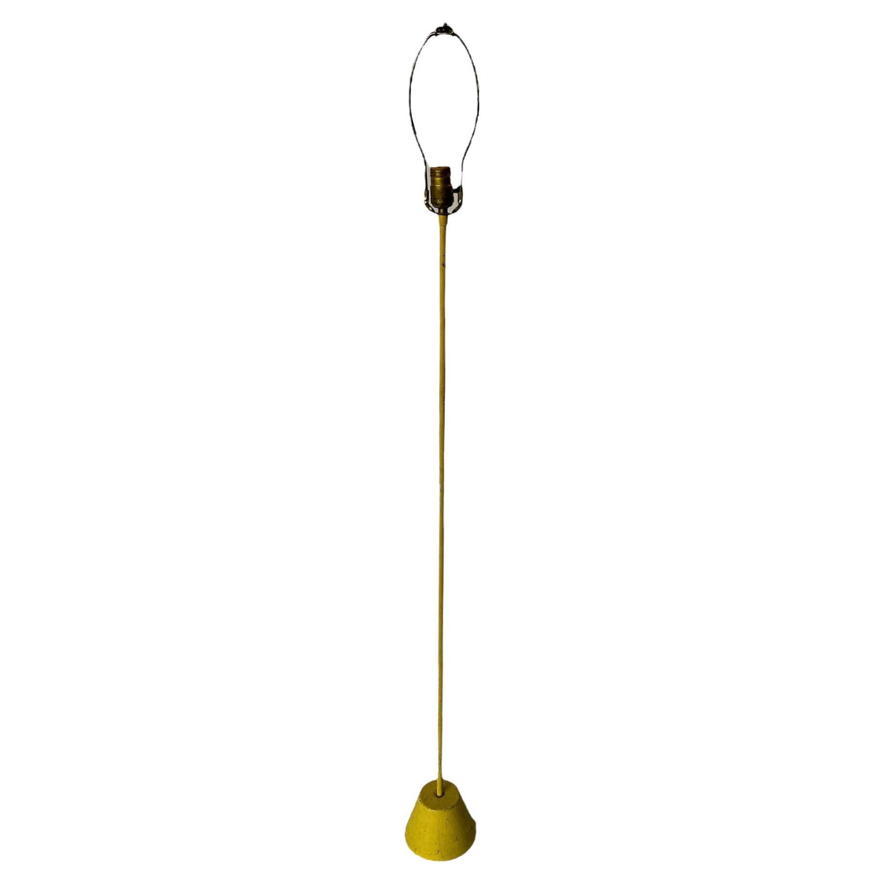 Yellow Minimalist Midcentury Modern Floor Lamp For Sale