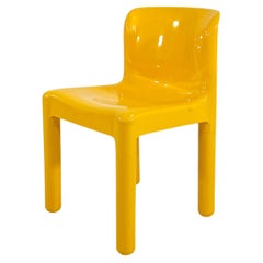 Gelber Stuhl, Modell 4875, von Carlo Bartoli für Kartell, 1970er Jahre