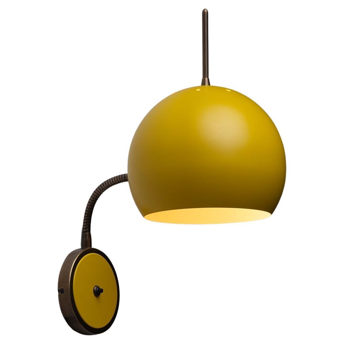 Yellow Modern Sconce, Made in Italy For Sale