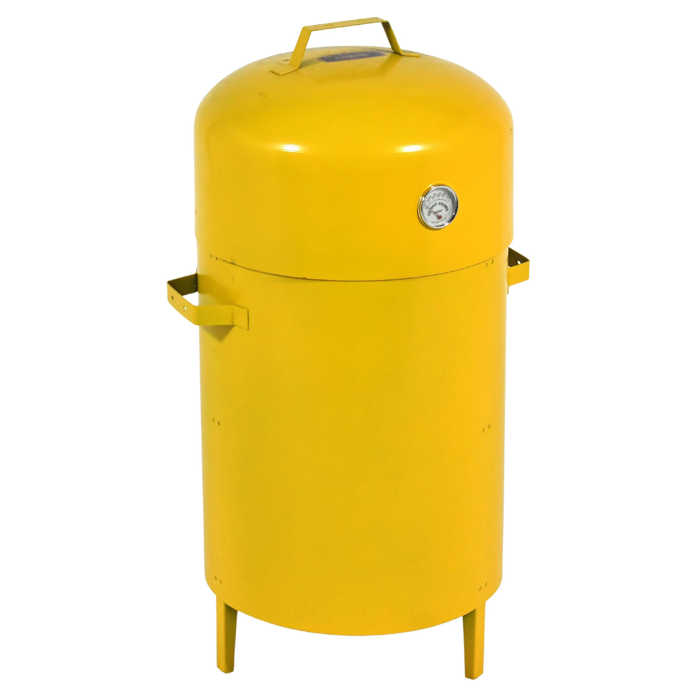 Yellow Mr. Meat Smoker Barbecue Grill / Cooker M.I.B. For Sale