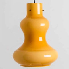Yellow Murano Glass Pendant Light by Massimo Vignelli for Venini, 1960