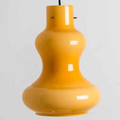 Yellow Murano Glass Pendant Light by Massimo Vignelli for Venini, 1960