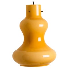 Yellow Murano Glass Pendant Light by Massimo Vignelli for Venini, 1960