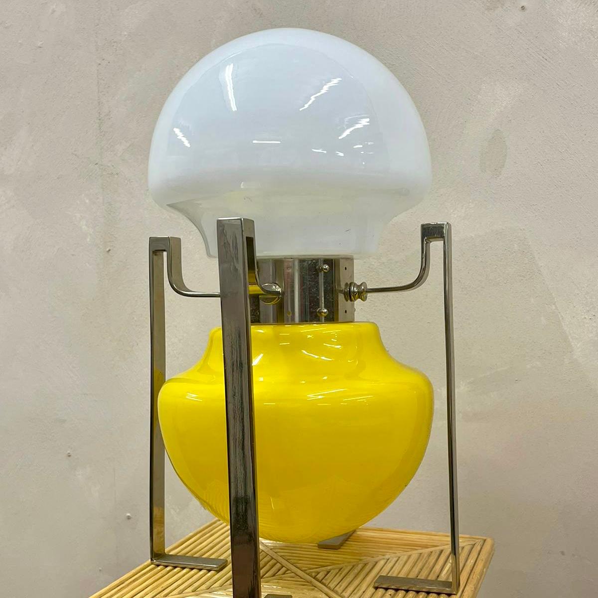 20th Century Yellow Murano Lamp by Carlo Nason for Mazzega, Italy, 1960s