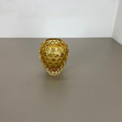 Gelbe Murano "LENTI" Glasvase Element von Ercole Barovier und Toso Italien 1960er Jahre