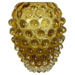 Yellow Murano "LENTI" Glass Vase Element by Ercole Barovier and Toso Italy 1960s