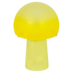 Yellow Murano Mushroom Table Lamp by Cenedese from 1980s