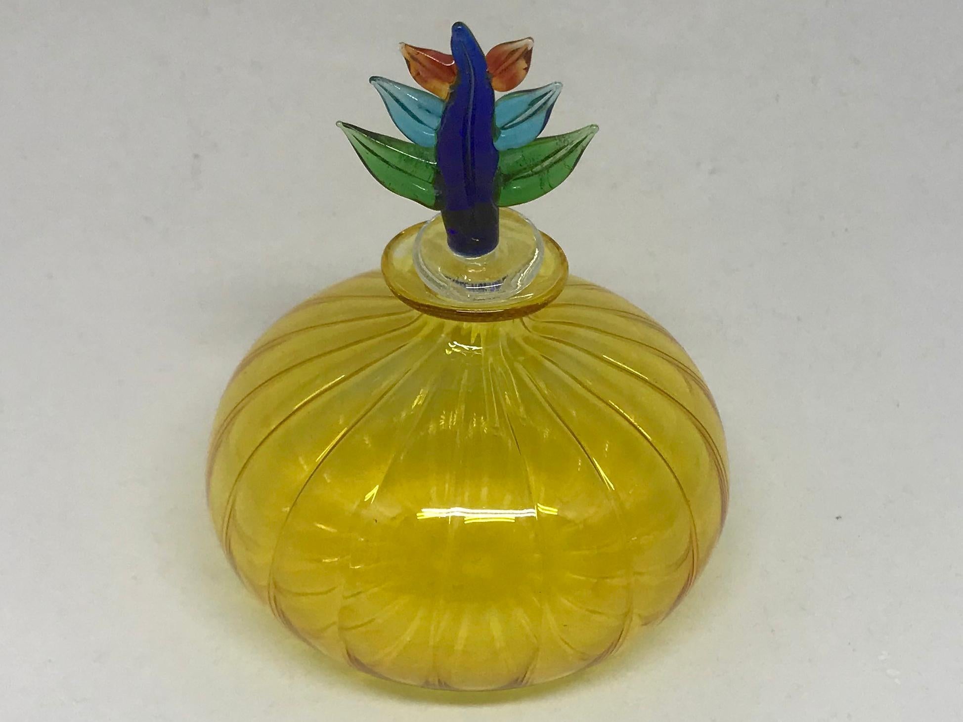 perfume in yellow bottle