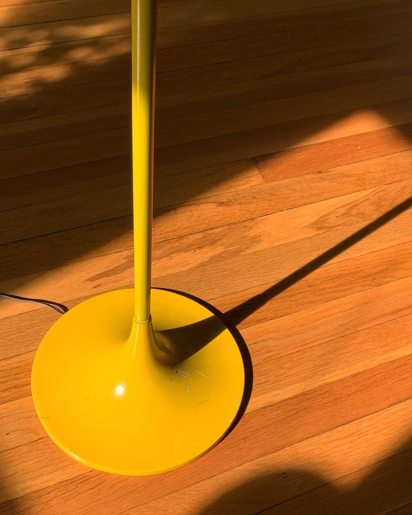 American Yellow Mushroom Floor Lamp by Laurel Lamp Co., c.1960s