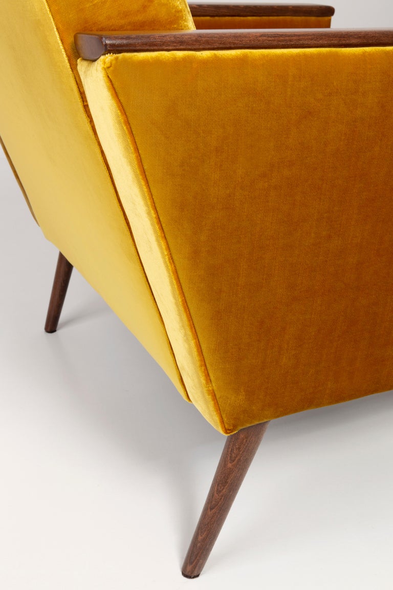 Yellow Mustard Armchair, 1960s, DDR, Germany For Sale 3