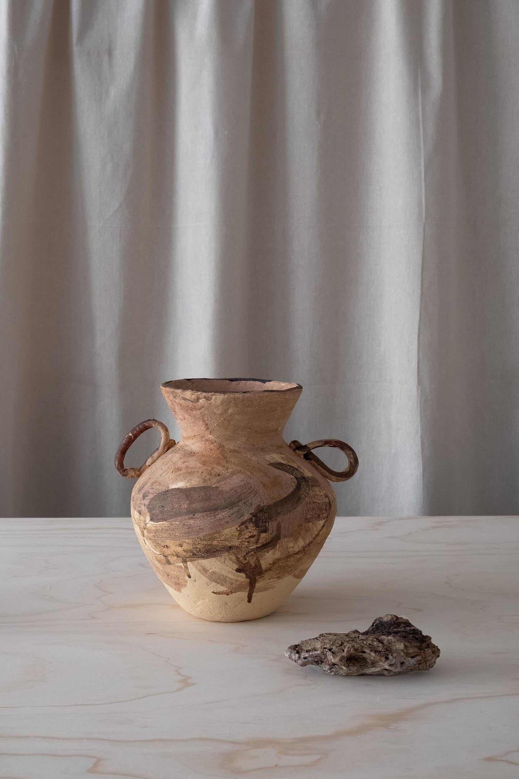 Hand-Crafted Yellow Ochre - Vase o.1 For Sale